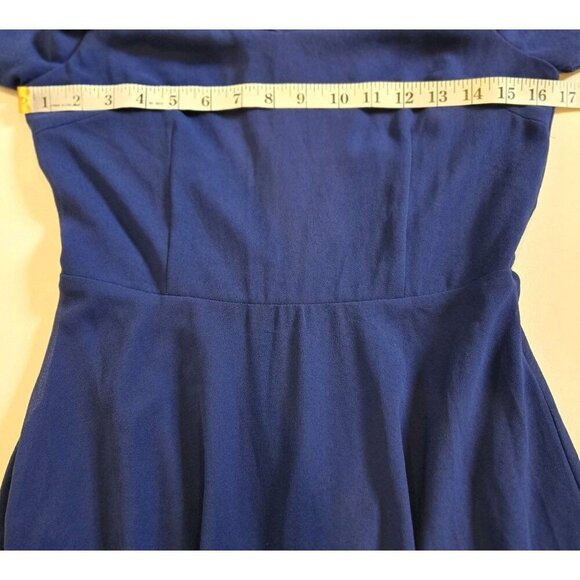 Leshop Full Length Bridesmaid Dress Off Shoulder Royal Blue Medium Bohemian Med - Picture 7 of 9